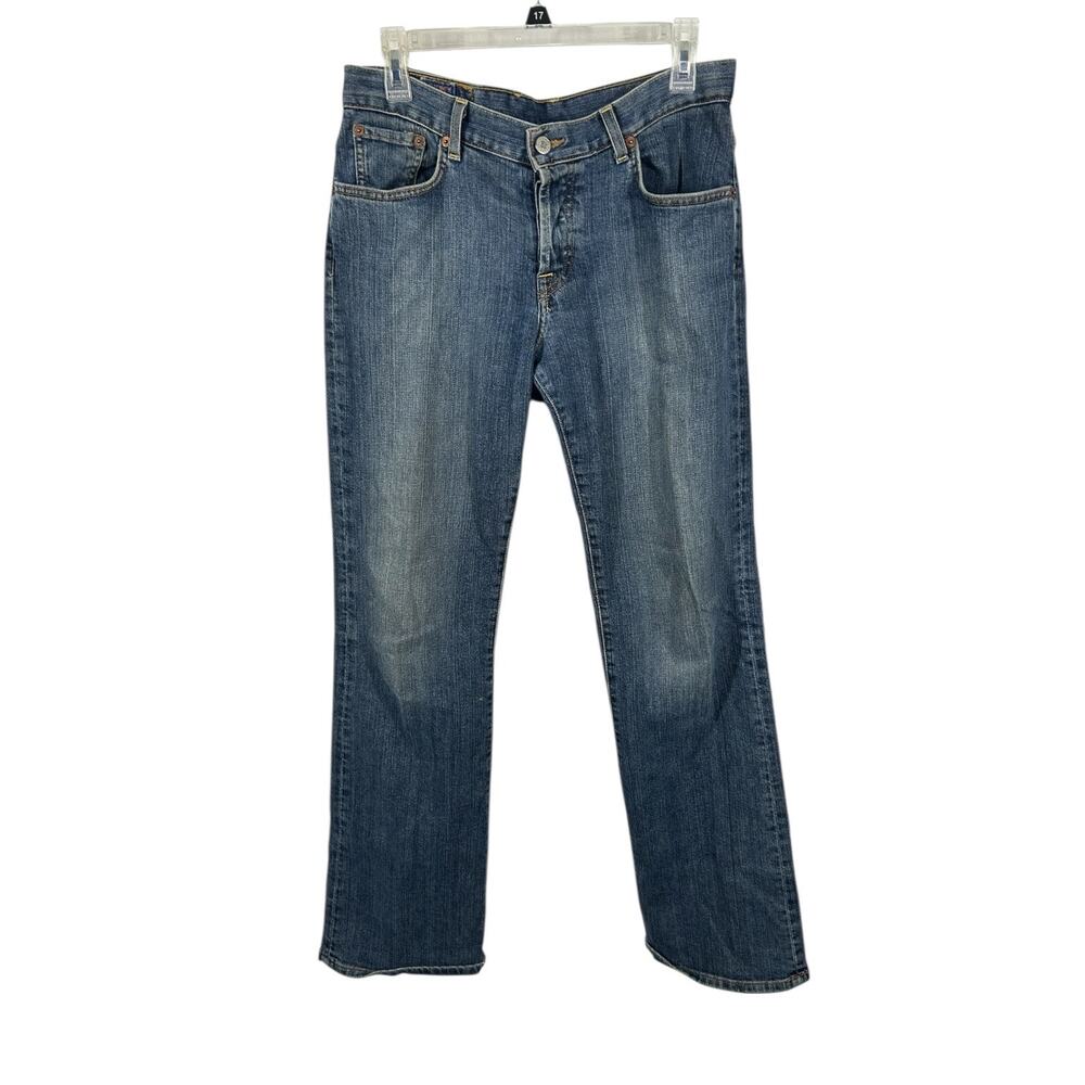 Lucky Brand Easy Rider Jeans 6 28 Button Fly Relaxed Straight Long Inseam